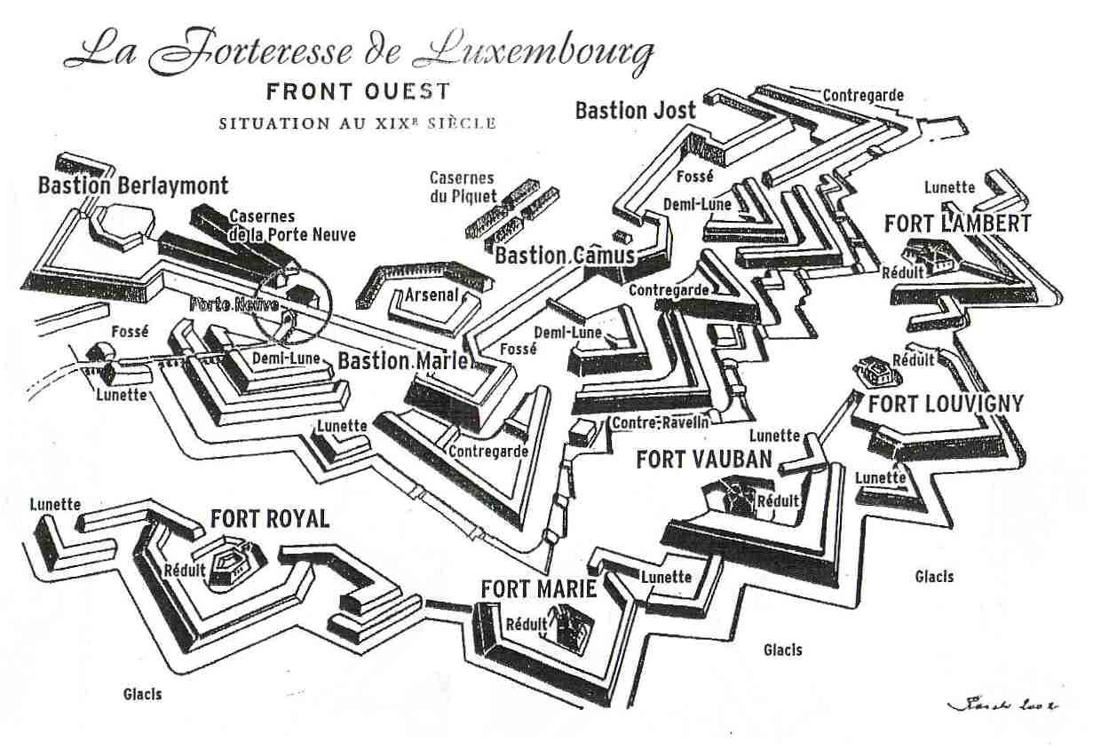 Forteresse de Luxemburg - Front Ouest