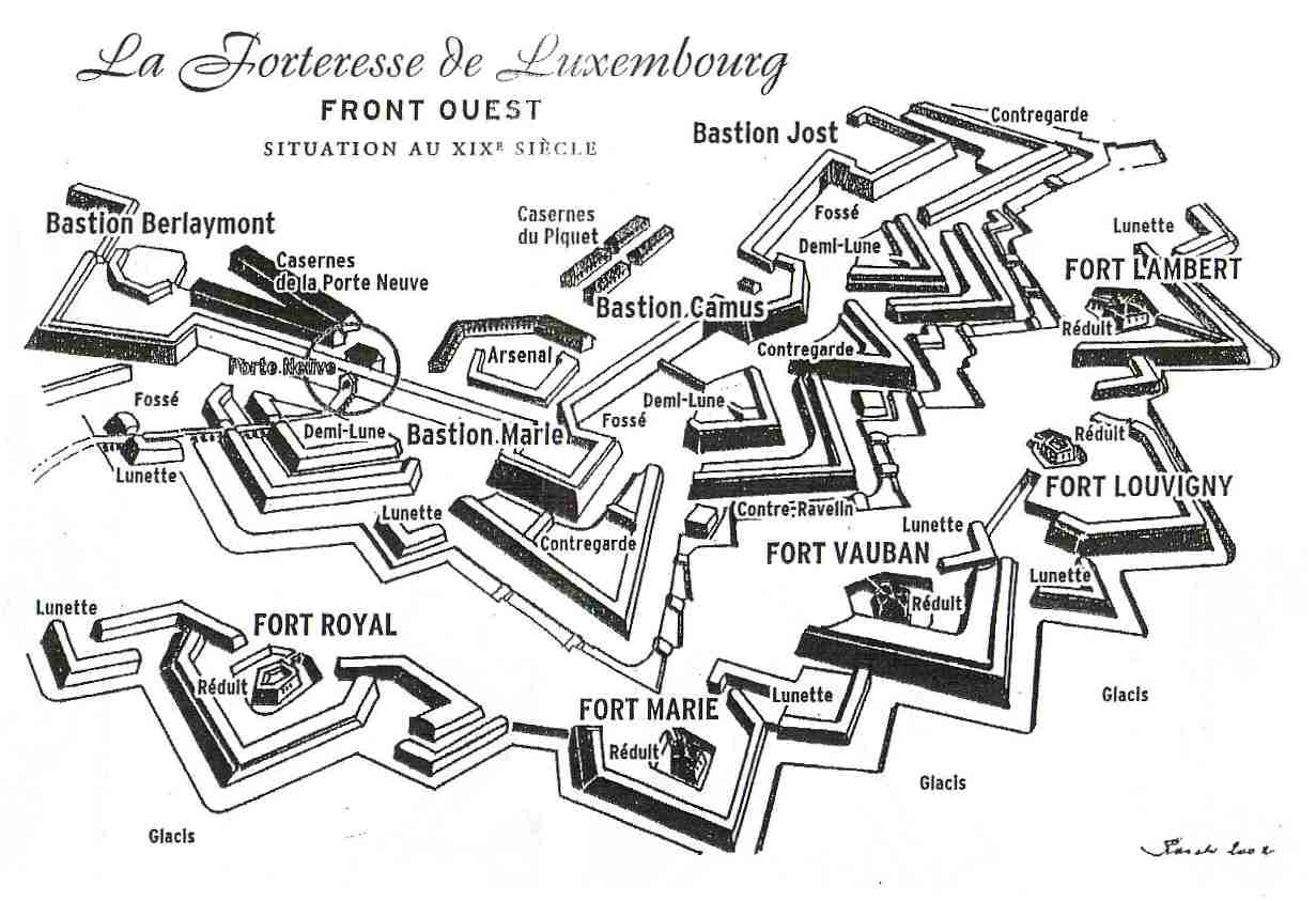 Festung Luxemburg - Westfront